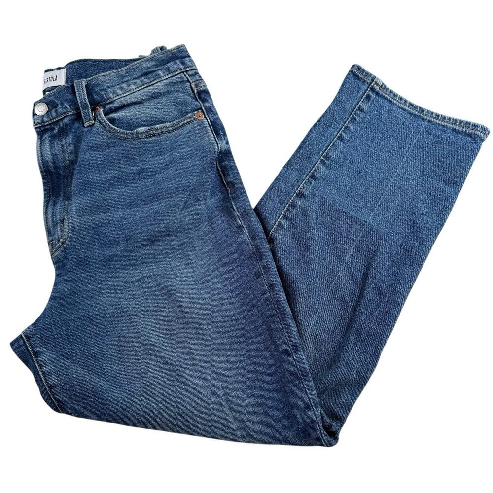 Pistola Denim Straight Leg Jeans Size 30 Blue Mid Rise Classic Stretch